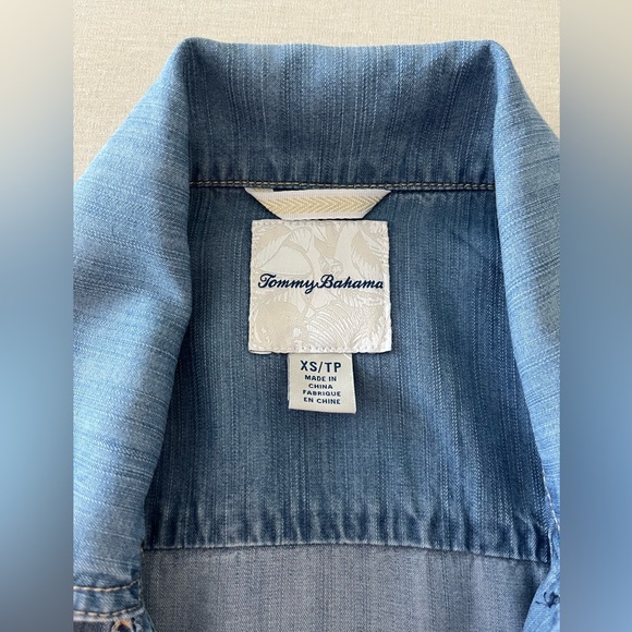 Tommy Bahama Chambray O'lei Jacket size XS - Picture 5 of 5